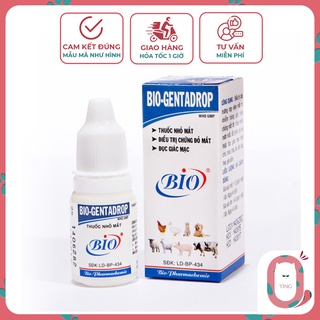 Thuốc nhỏ mắt cho chó mèo Bio-Gentadrop, trị đau mắt viêm đỏ ngứa mắt cho chó mèo.