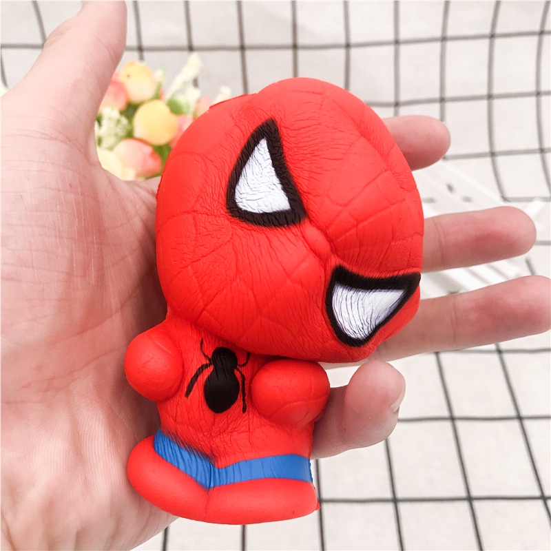 Squishy Lớn Hình người nhện đỏ avengers marvel Đồ Chơi Xốp Giảm Stress Hình mềm mịn dễ Thương đàn hồi Cho Bé