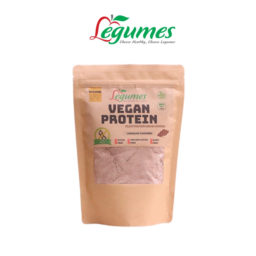 Bột đậu thuần chay vị sôcôla không chứa đậu nành - Vegan Protein Powder ( Soy-Free & Chocolate Flavor ) - Légumes