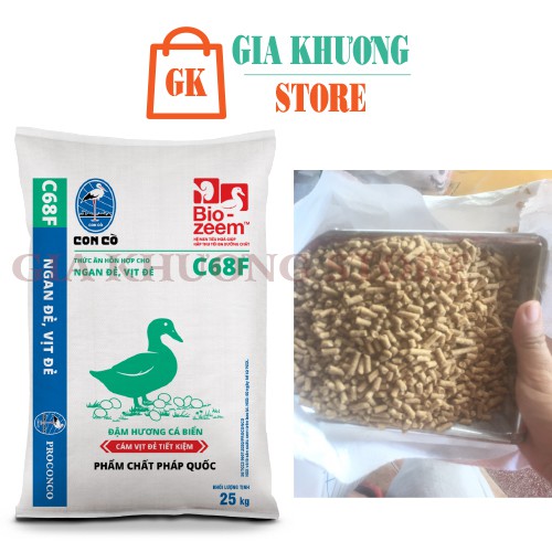 [Hàng Chính Hãng] Cám hỗn hợp cho vịt đẻ siêu trứng ( Cám con cò) C68F ( 1kg và 5 kg )