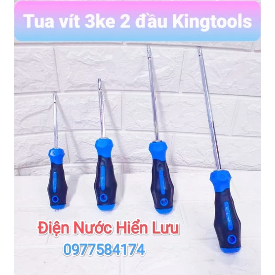 Vít 3Ke, Tua Vít 2 Đầu KingTools Thép Không Gỉ Cao Cấp