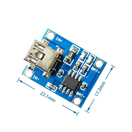 Bảng mạch sạc pin Lithium Tp4056 18650 1A 5V micro USB loại C cho Arduino
