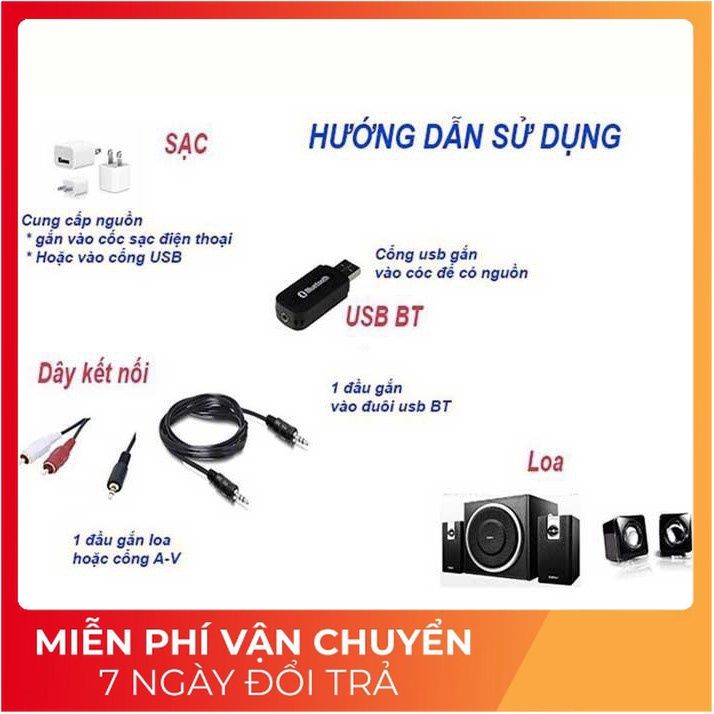 USB Bluetooth BT 163 giá rẻ - biến loa thường thành loa bluetooth thích hợp sài với amply lớn