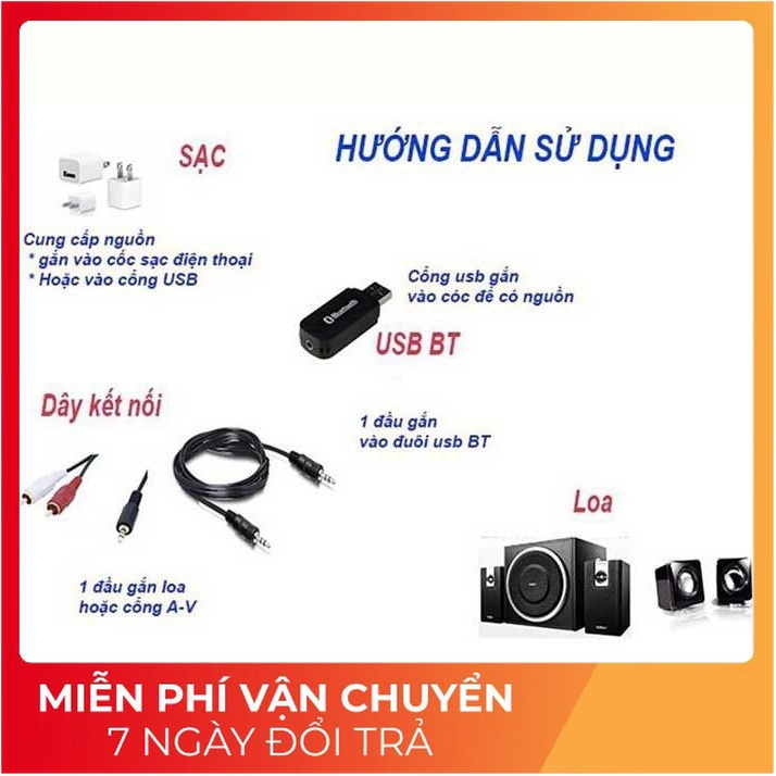 USB Bluetooth BT 163 giá rẻ - biến loa thường thành loa bluetooth thích hợp sài với amply lớn (cao_nhien_thith) (v2.0) | BigBuy360 - bigbuy360.vn