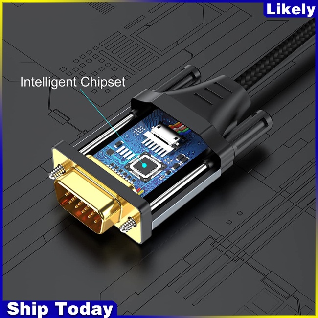 Cáp Chuyển Đổi Hdmi Sang Vga 1080p Chuyên Dụng Cho Máy Chiếu / Laptop