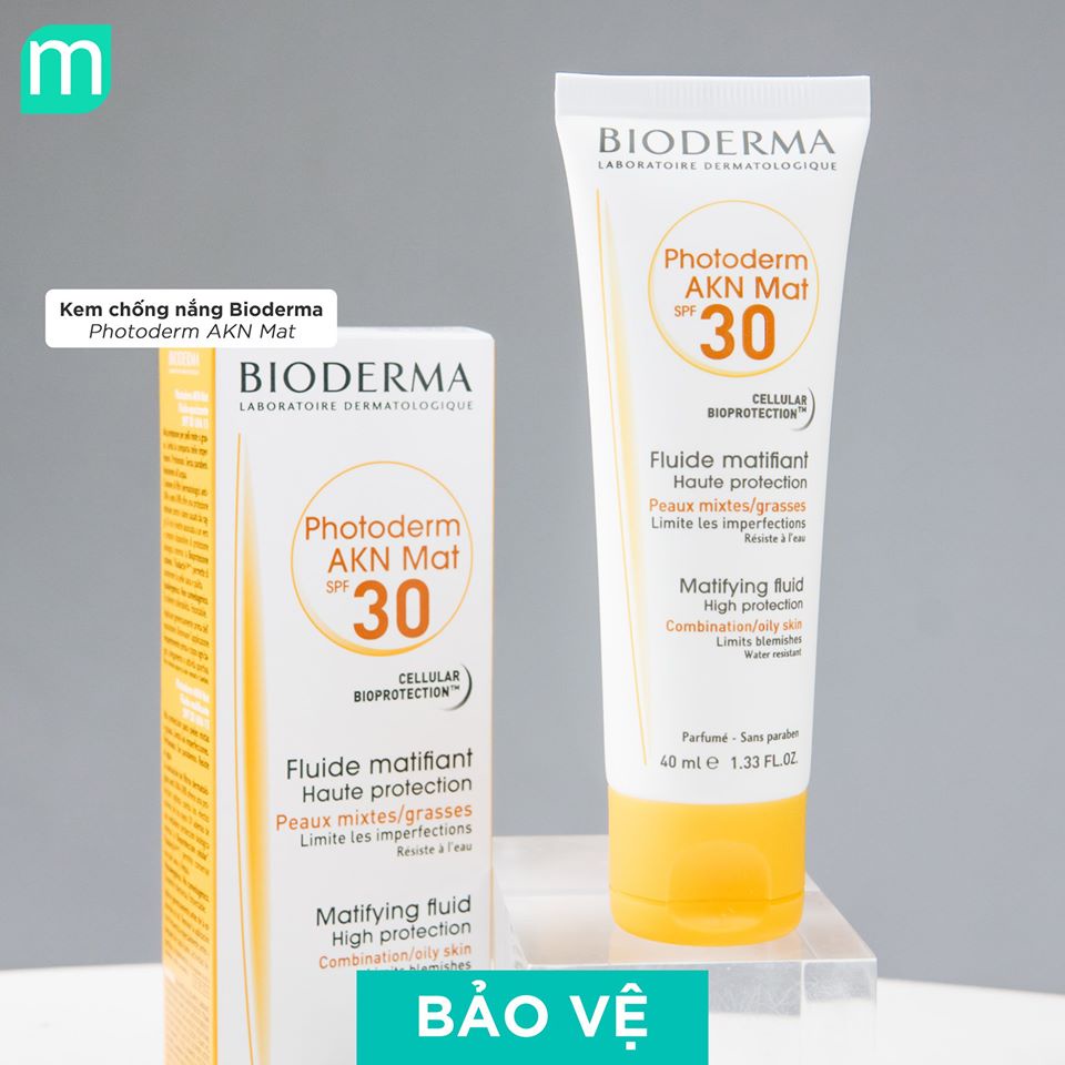 Kem Chống Nắng Bioderma AKN Mat SPF 30