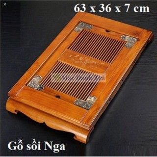 Khay gỗ Sồi Nga ấm chén cao cấp ( mã 506 )