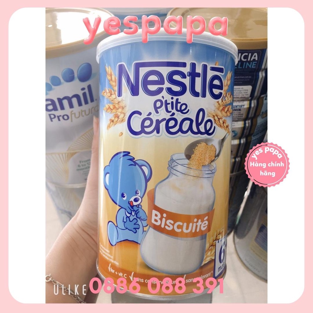 Bột lắc pha sữa Nestle Pháp hộp 400g cho bé từ 6 tháng date mới