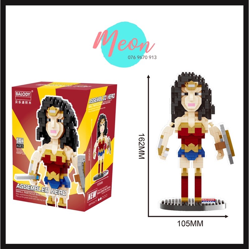Xếp hình lego  Avenger - Biệt đội Siêu Anh Hùng - Size L