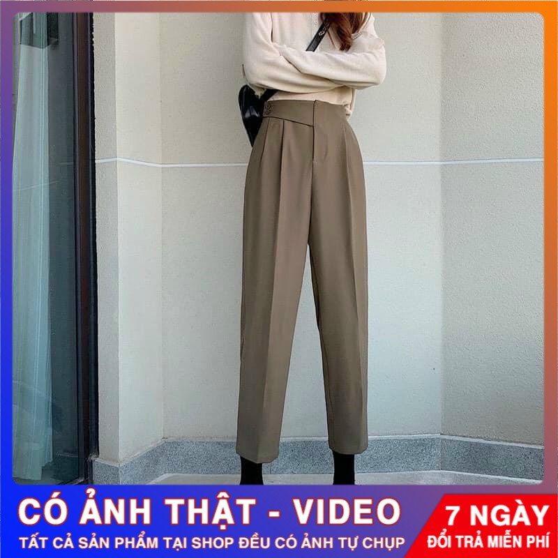 Quần baggy lưng cao vạt chéo lưng thời trang LADYA STORE M236