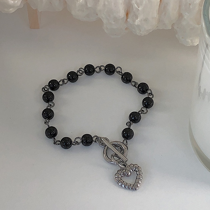 Vòng Tay Mặt Hình Trái Tim Phong Cách Hàn Quốc Cá Tính Cho Nữ