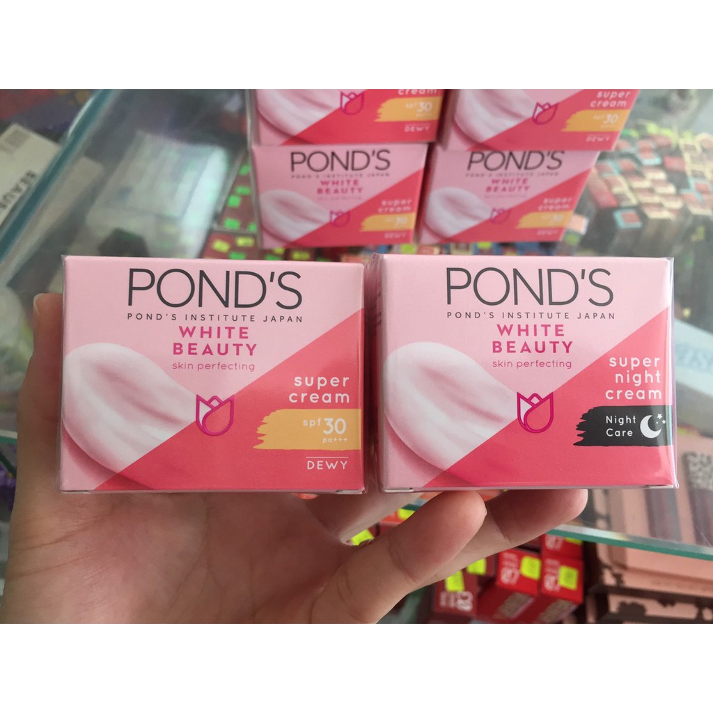 Kem Dưỡng Trắng Da chống nắng ngày và đêm PONDS 50g-30g