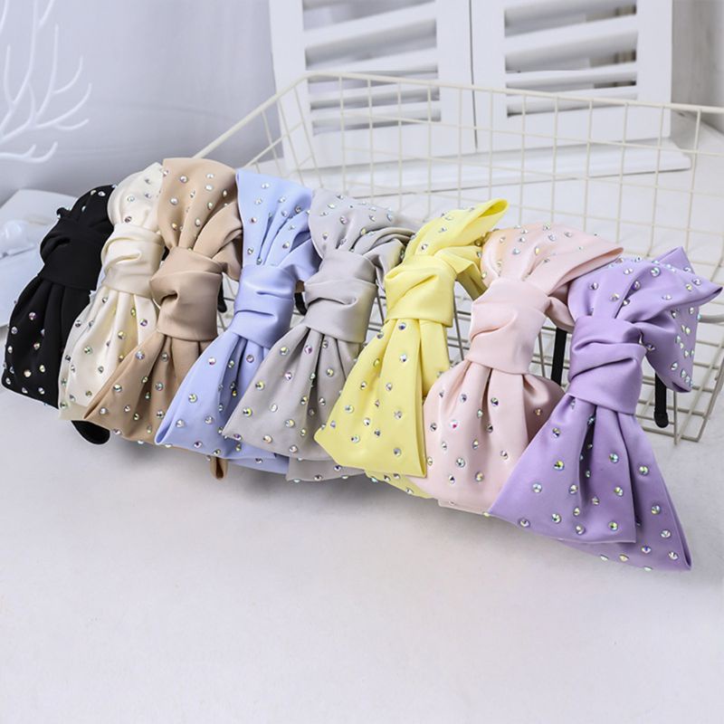 Băng Đô Cài Tóc Đính Đá Nhiều Màu Sắc Thời Trang Cho Nữ