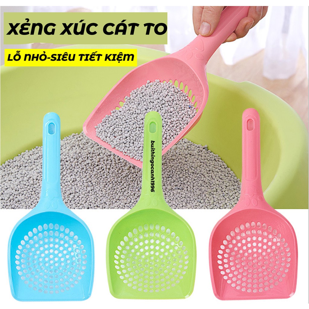 (LỖ NHỎ)Xẻng Xúc Cát Mèo size Trung