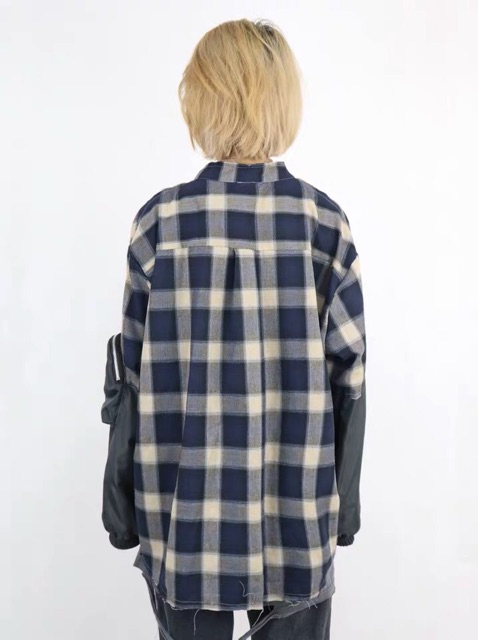 Áo jacket mix flannel