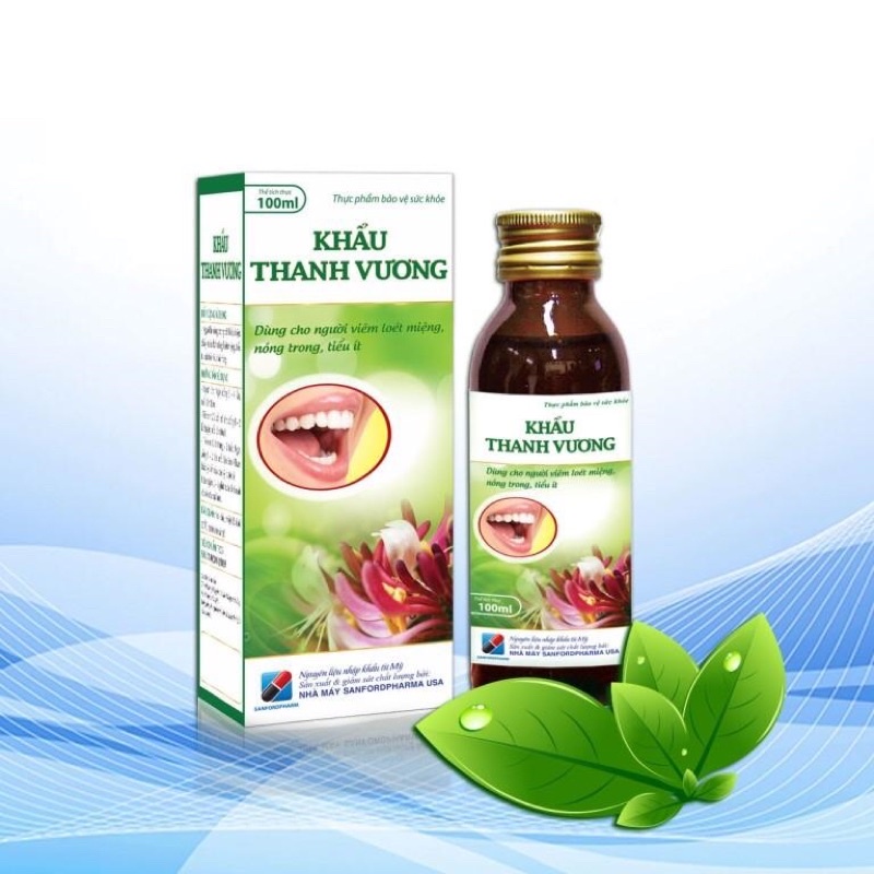 KHẨU THANH VƯƠNG thanh nhiệt giải độc, giảm lở, loét miệng