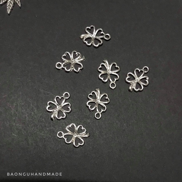 Charm mini kim loại trang trí vòng tay, móc khóa