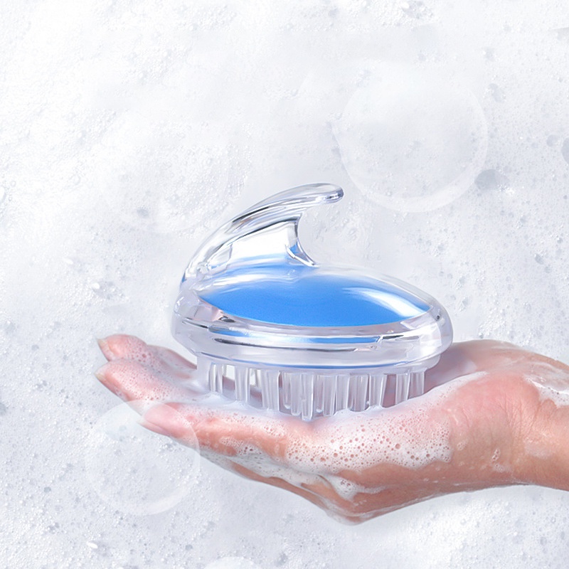 Lược gội đầu màu trong suốt bằng nhựa dẻo mềm giá rẻ LUOC02