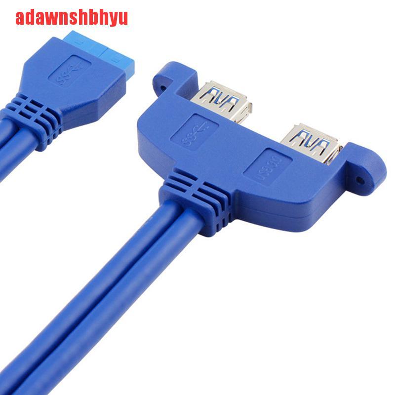 Cáp Chuyển Đổi Adawnshuyu) 2 Usb 3.0 Female Sang Bo Mạch Chủ 20pin