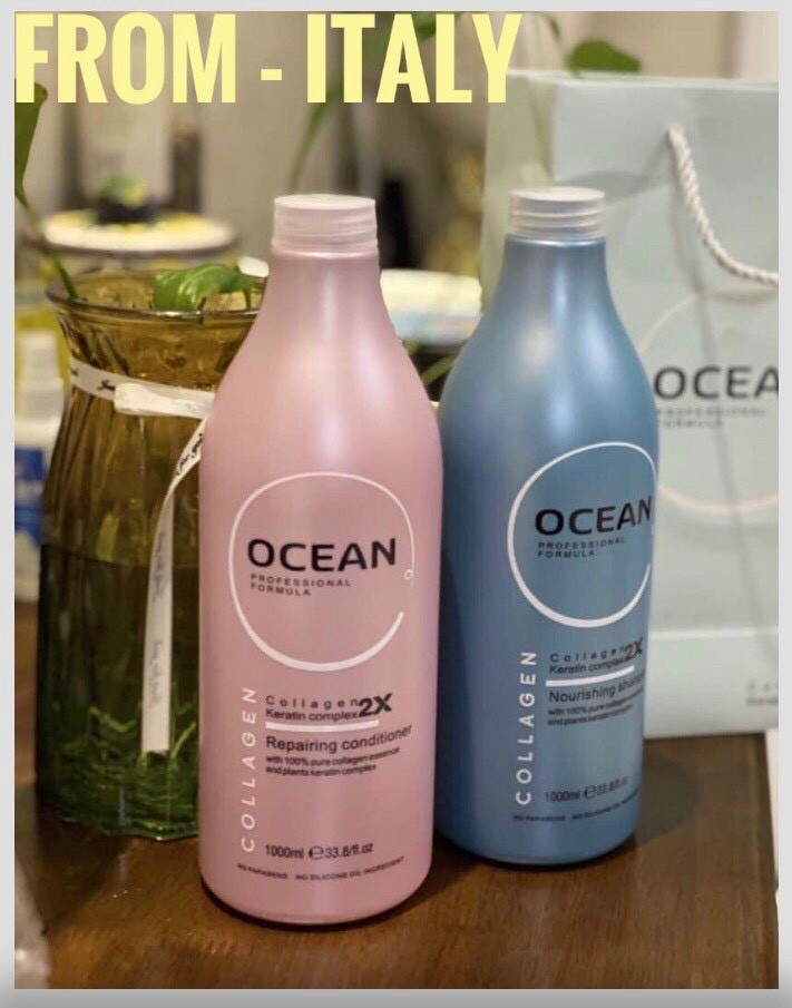 [Siêu Sale] [Chính hãng] DG-001 Bộ đôi dầu gội dầu xả OCEAN COLLAGEN 2X  siêu mềm mượt 1000ml