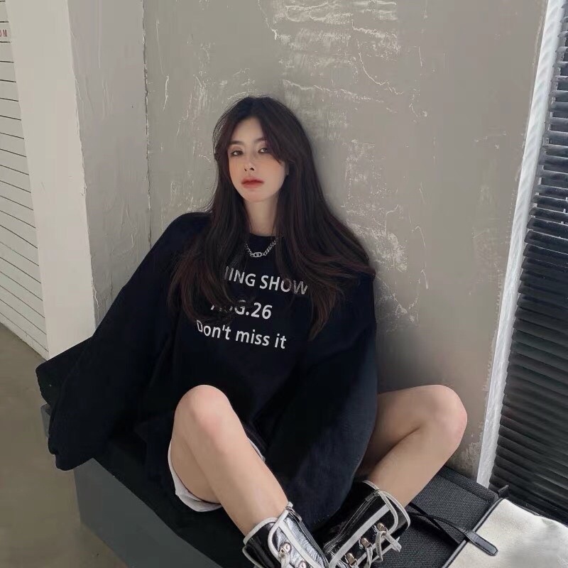 Áo Sweater cổ tròn dài tay Under, thun hoodie form rộng UlzzangChất nỉ cotton đẹp Không Bai xù TrendFree ship