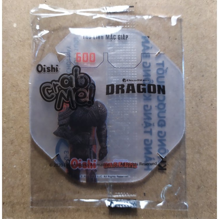 [Một Thẻ ] Thẻ bài rồng oishi cua Crabme crab me How to train dragon - Thẻ trong suốt bí kíp luyện rồng