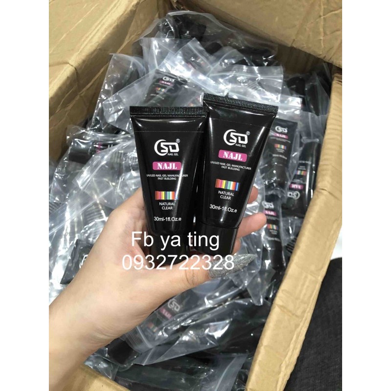 Gel gom nối dài móng 6 màu