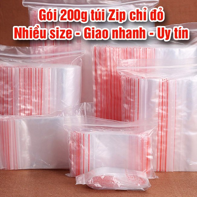 500g Túi zip/ zipper dùng để đựng thuốc, đựng đồ thủ công, mỹ phẩm, đồ khô, thực phẩm...