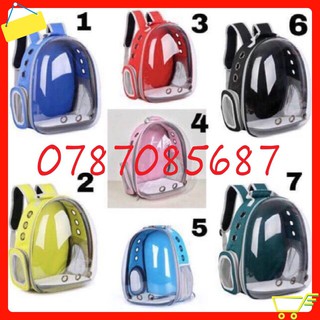 Balo phi hành gia kính trong cho chó mèo