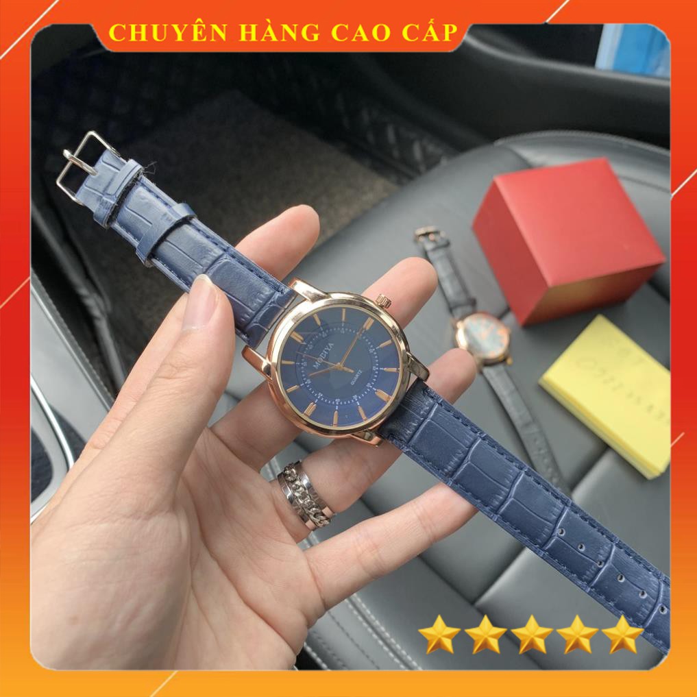 Đồng Hồ Nam FZD Dây Da Giá Siêu Rẻ - Fullbox Tặng Vòng Tay Phong Thủy DH150 shopthoitrang