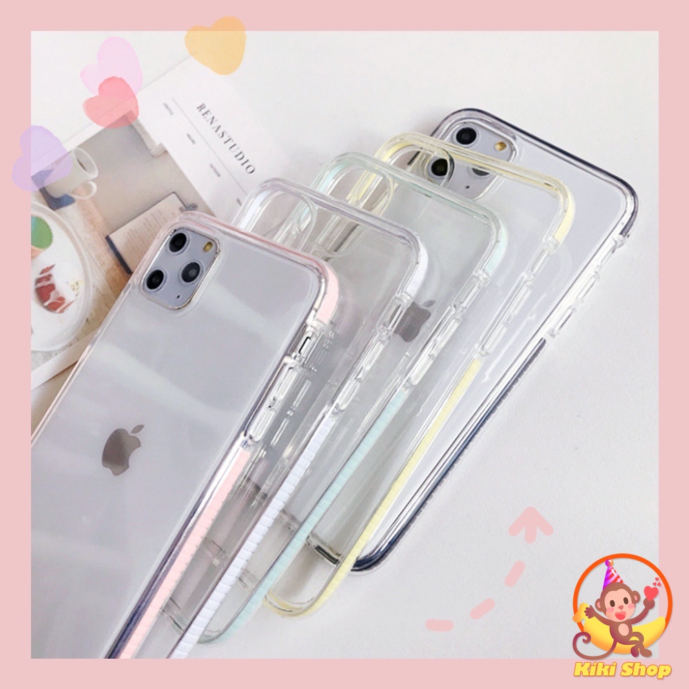 Ốp lưng TPU dẻo trong suốt chống sốc đơn giản cho IPhone 12 11 Pro Max XR Xs Max 6s 7 8 Plus