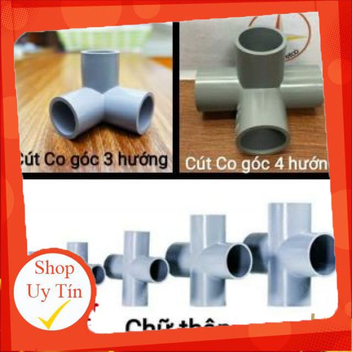 Co 4 góc nối ống nhựa PVC