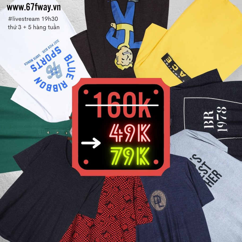 [Hàng 2hand loại 1] 𝗧-𝗦𝗵𝗶𝗿𝘁 🔥Phông Mỹ Unisex mới 90-99%🔥 Áo thun Mỹ Vintage 𝟰𝟵𝗞 ❤ 𝟳𝟵𝗞