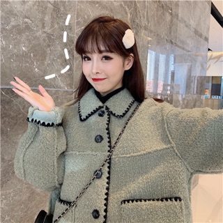 Áo khoác dạ tiểu thư ba màu xinh xắn. Oder quảng châu❗️❗️