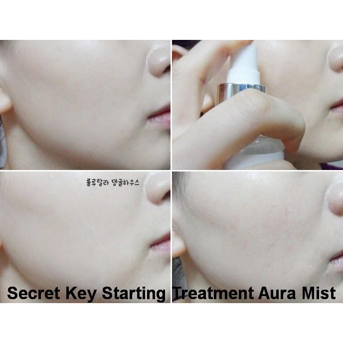 Xịt khoáng dưỡng trắng sáng và làm căng mịn làn da Secret Key Starting Treatment Aura Mist 100ml | BigBuy360 - bigbuy360.vn