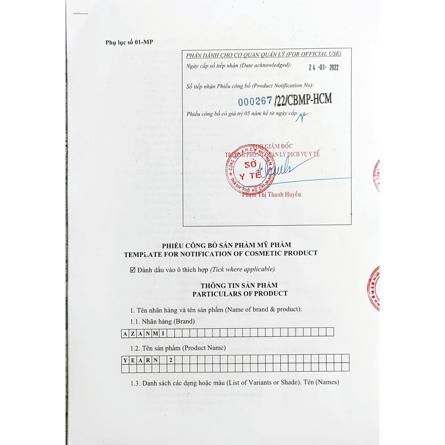 Nước hoa nam nữ Dầu thơm Unisex Chính Hãng Azanmi 50 Ml