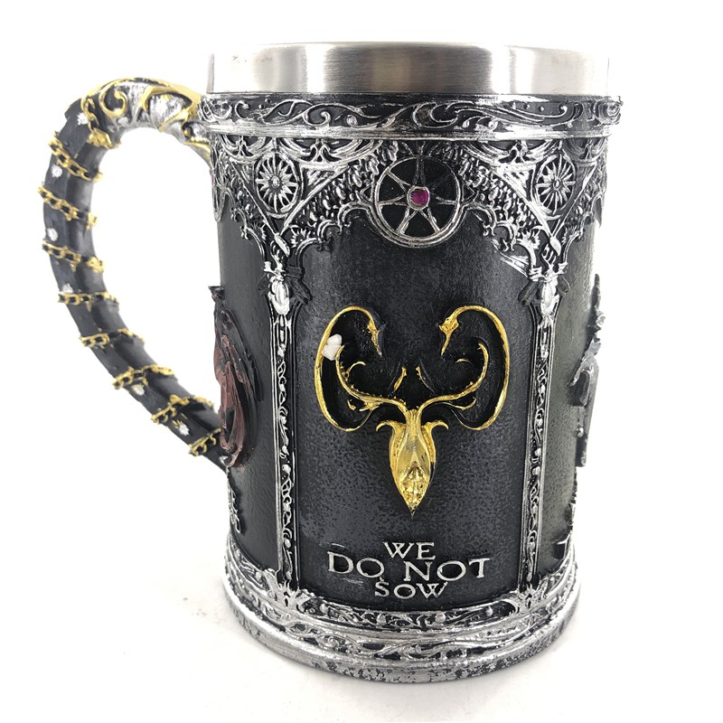 Cốc uống nước in hoạ tiết 3D trong game Thrones Mug Stark