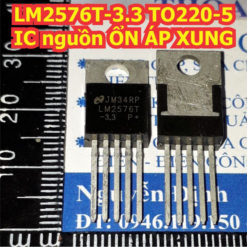 5 con LM2576T-3.3 LM2576T LM2576 2576 3.3V TO220-5 IC nguồn ỔN ÁP XUNG kde1334