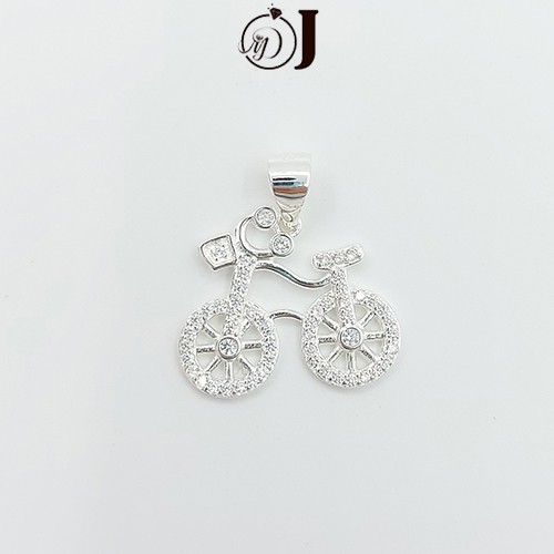 Dây chuyền bạc nữ xe đạp kute bạc trang sức vòng cổ mđj 093