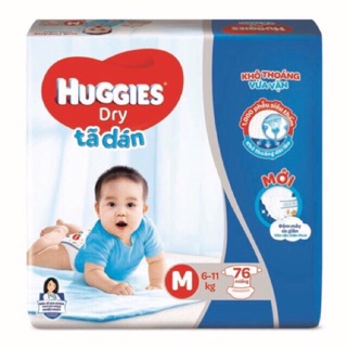 Tã dán huggies super jumbo m76, l68, xl62 mẫu mới đệm mây co giãn