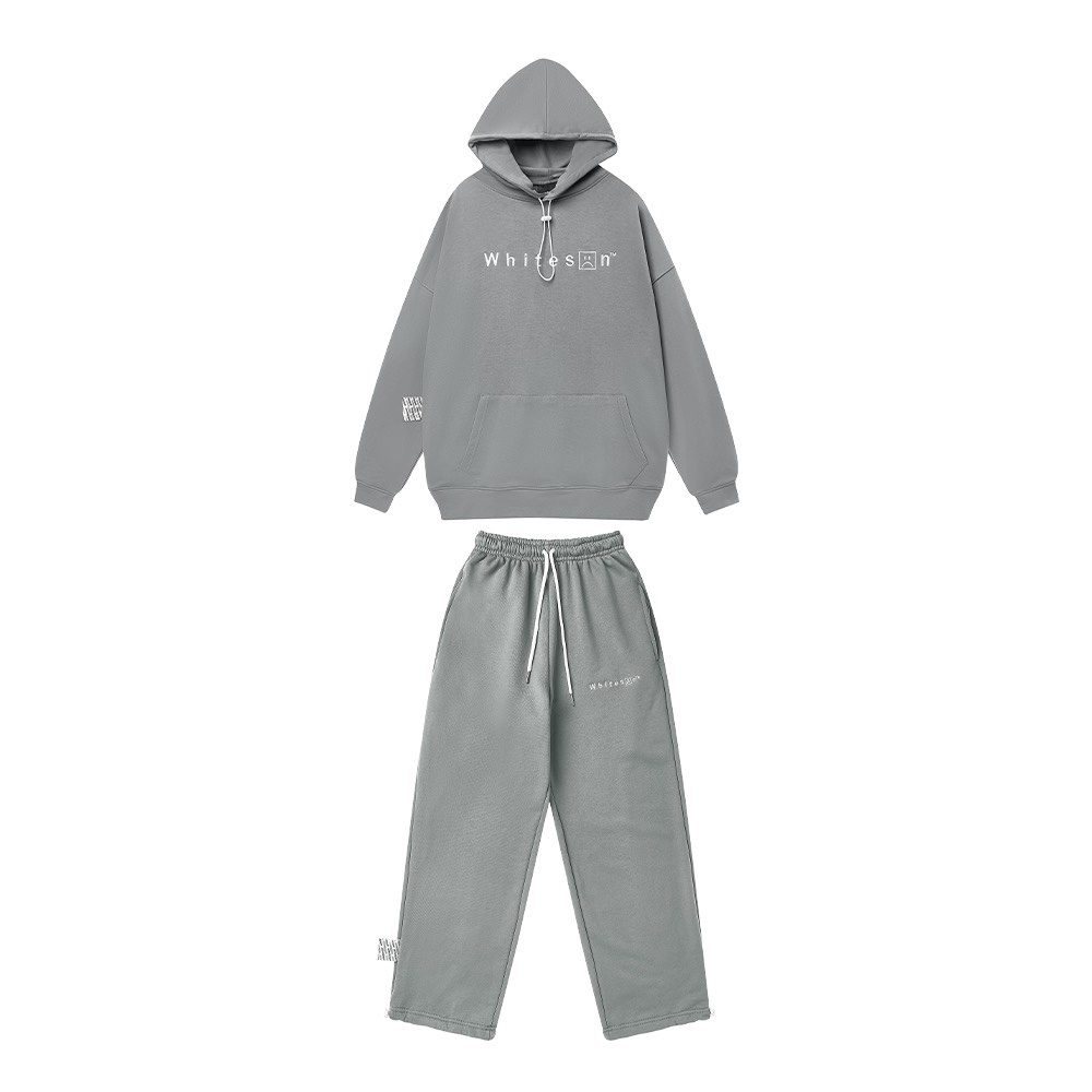 SET HOODIE + SWEATPANTS "LOGO SS21" STORM GRAY | BigBuy360 - bigbuy360.vn