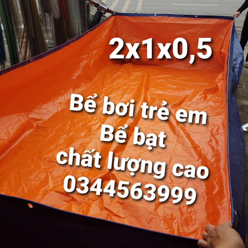 Bể bơi cho trẻ em, bạt dày cao cấp,  kích thươc 2x1x0,5 - 2x1x1 - 2x2x1 - 2x2x0,5 - 3x2x1 - 3x2x0,5  - 4x2x1 - 4x2x0,5