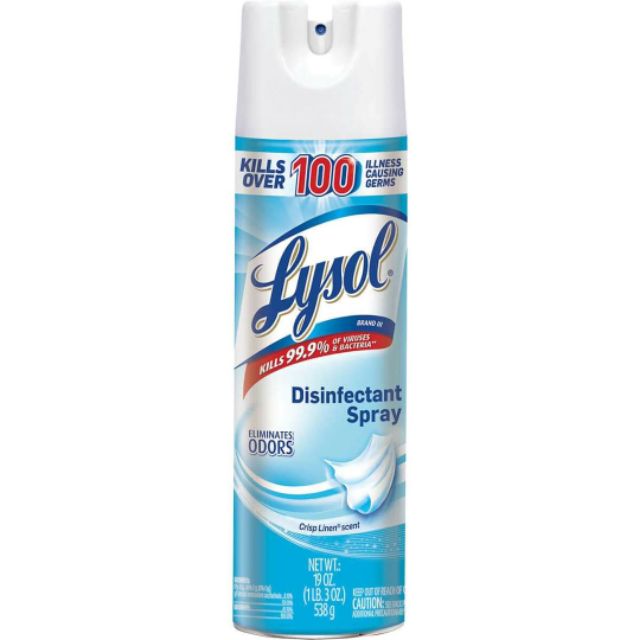 Xịt kháng khuẩn LYSOL _ Thương hiệu Mỹ TIÊU DIỆT 99% vi khuẩn bám trên đồ dùng của gia đình và bé