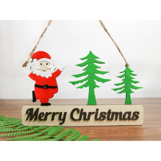 Bảng gỗ decor treo trang trí Noel