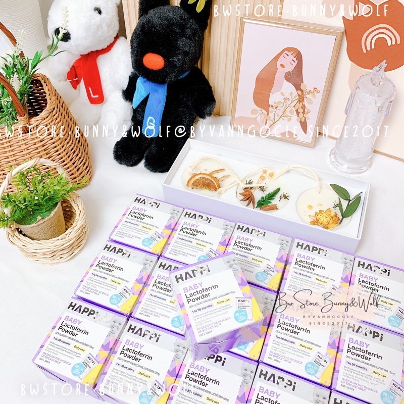 Bột Dinh Dưỡng 1000 Ngày Happi Baby Lactoferrin Powder Úc - Hộp 28 gói x 1g - Bw Store