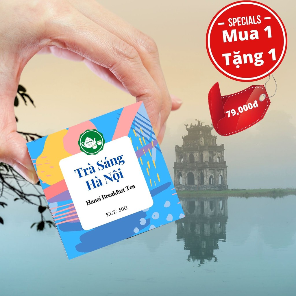 TRÀ ĐEN CÂY QUẾ RỪNG - TRÀ SÁNG HÀ NỘI THE TEA 50 GRAMS