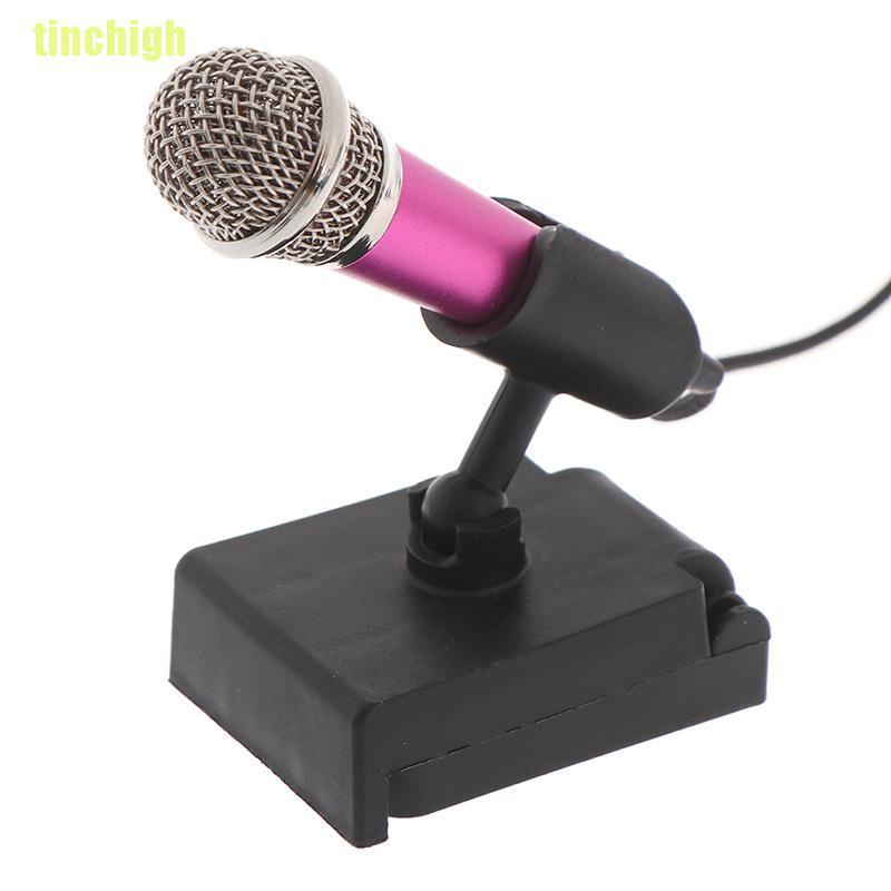 Micro hát karaoke mini có giắc cắm 3.5mm dành cho điện thoại/máy tính