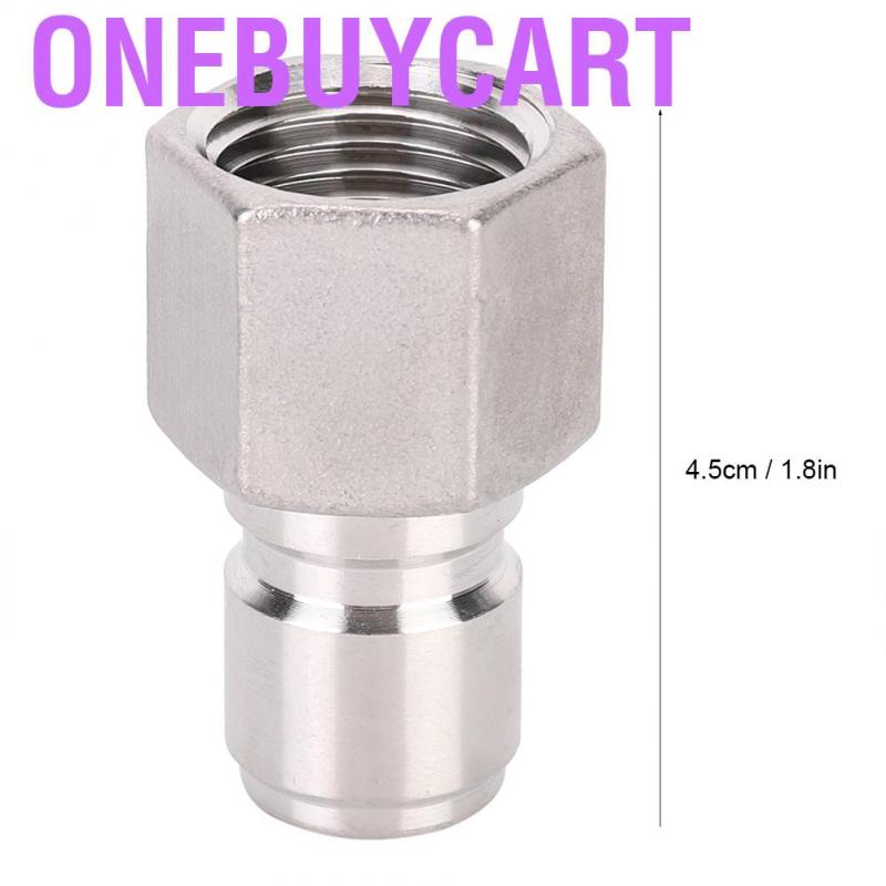 Set 2 đầu nối inox tháo lắp nhanh 1/2inch
