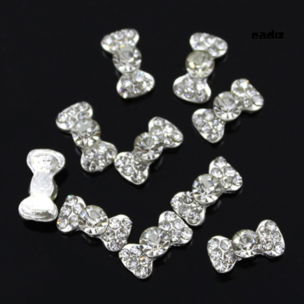 [Hàng mới về] Bộ 10 hạt đá đính trang trí móng tay 3D thời trang sành điệu