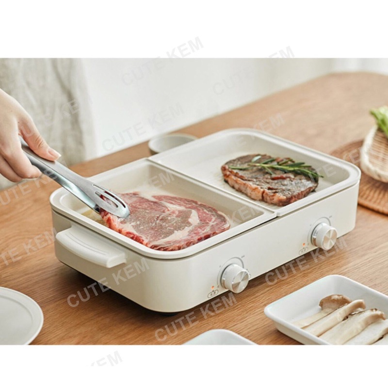 Nồi lẩu nướng đa năng phong cách cổ điển Olayks 5 khay rời